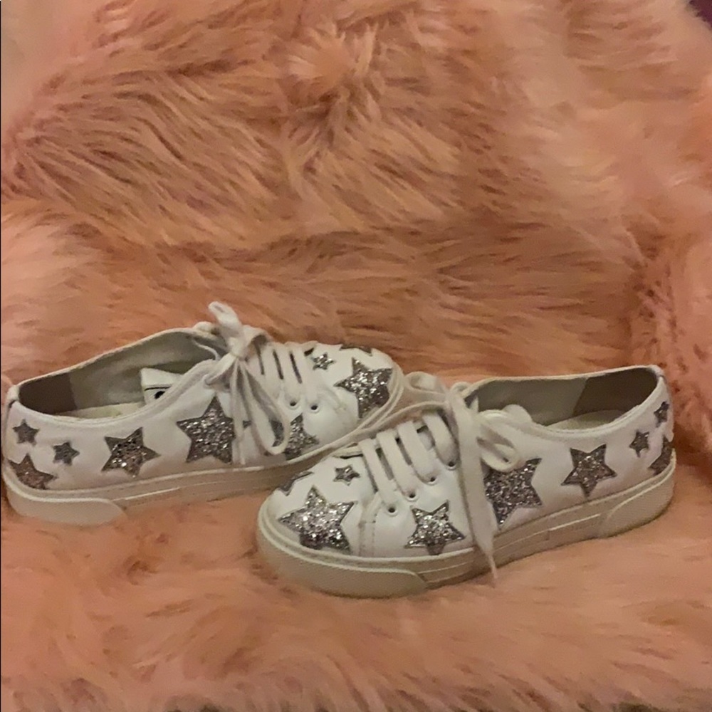 Miu Miu Silver Star Sneakers